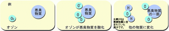 オゾンの脱臭効果のメカニズム